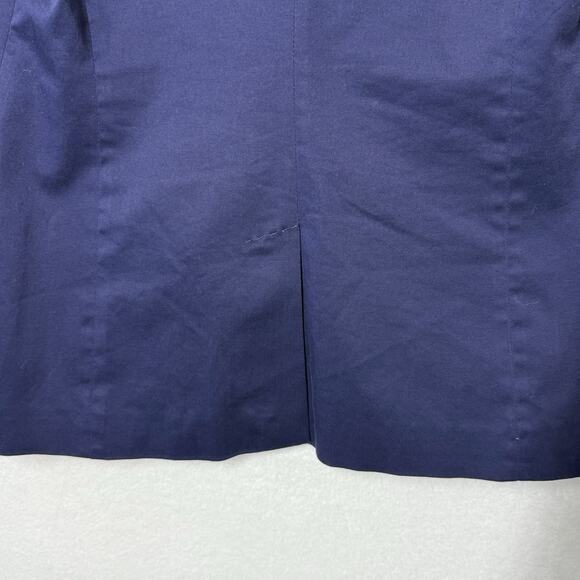Banana Republic Blazer Jacket Womens 6 Navy Blue Fitted Front Buttons - Picture 6 of 9